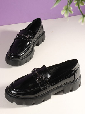 Mast & Harbour Loafers For Women(Black , 8)