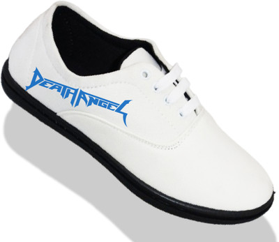 KANEGGYE Stylish Casual Shoes for Men and kids Casuals For Men(White, Blue , 4)