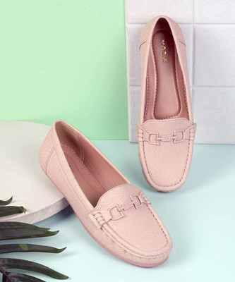MOCHI Loafers For Women(Pink , 5)