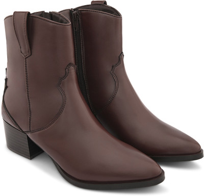Roadster Boots For Women(Brown , 8)