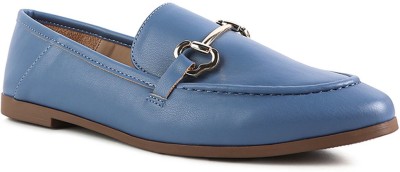 London Rag Blue Semi Casual Loafers Loafers For Women(Blue)