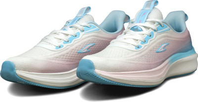 asian Quantum W-02 Women’s Running Shoes | Feather-Soft Cushion & Daily Wear Shoe Running Shoes For Women(White, Pink , 5)