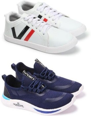 HOTSTYLE Sneakers For Men(Navy, White)