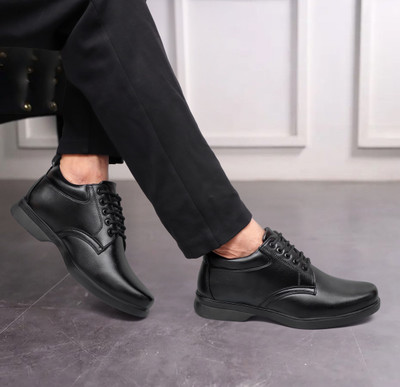 SHUAN Boots For Men(Black , 10)