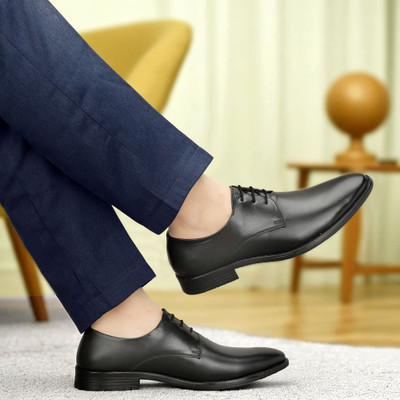 CHADDAMMI Rich Quality|Comfortable|Officewear|Formal Shoe Derby For Men(Black , 9)