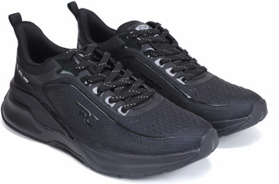 RED CHIEF PaceGlide Stylish Lace-Up Running Shoes Running Shoes For Men(Black , 8)