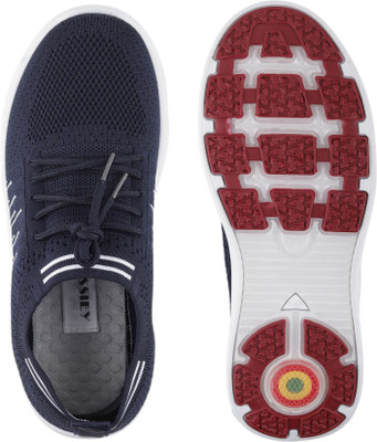 IRSOE Walking Shoes For Women Walking Shoes For Women(Navy, White , 8)