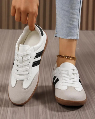 Knoos Samba Sneakers For Women(White , 5)