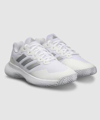 ADIDAS GameCourt 2 W Tennis Shoes For Women(White , 4)