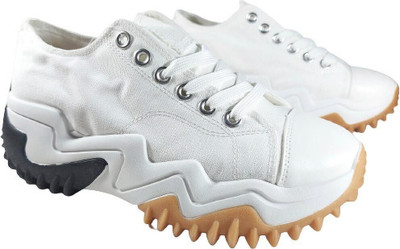 Hexy Casual Shoes for men, Imported short ankle |Lightweight|Sneakers For Boys Sneakers For Men(White , 8)