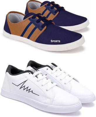 rkm rkm Casuals Shoes For Men Lightweight Multicolour Shoes For Men (Pack Of 2) Sneakers For Men(Multicolor , 10)