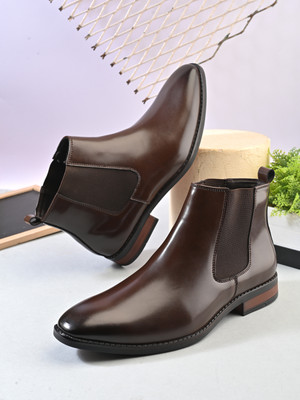 House of Pataudi Boots For Men(Brown , 11)
