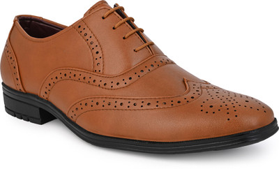 ALBERTO TORRESI Alberto Torresi Signature By AT/Formal Brogue Shoe Brogues For Men(Tan , 6)