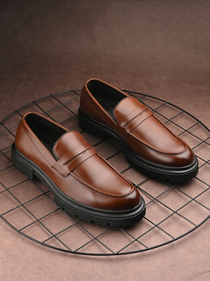 MACTREE Slip On For Men(Brown , 6)
