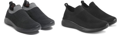 Face Stylish Sports Shoes for Men – Ideal for Running, Gym & Training Sneakers For Men(Black, Black , 10)