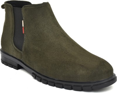 Shoe Sense Boots For Men(Olive , 10)