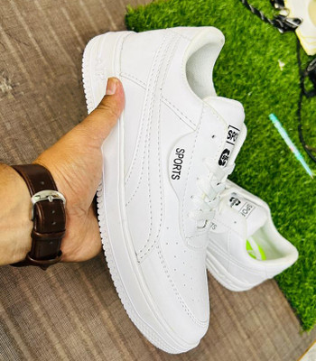 ROASTER Light weight stylish attractive sneakers shoes for men Sneakers For Men(White , 9)