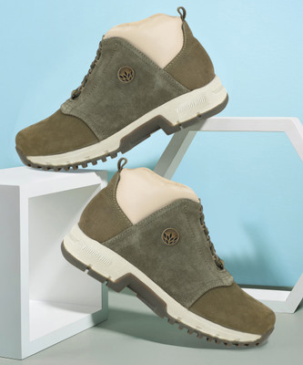 WOODLAND Boots For Men(Green , 9)