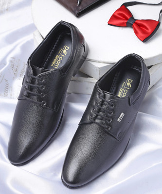 action Dotcom D 752 Classic Comfortable Stylish Formal Lace Up Derby Lace Up For Men(Black , 7)