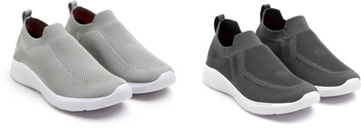Face Stylish Sports Shoes for Men – Ideal for Running, Gym & Training Sneakers For Men(Grey, Grey , 10)