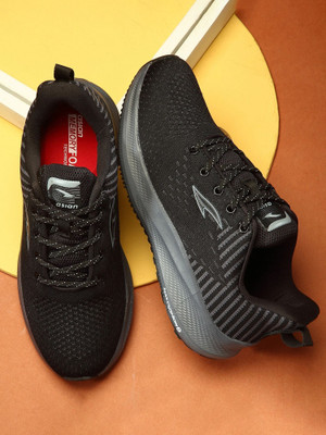 asian Fortuner-11 Gym,Sports,Walking,Stylish,Comfort Running Shoes For Men(Black, Grey , 9)