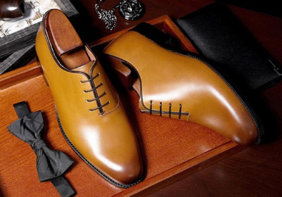 Zixer MEN'S HANDCRAFTED SOBER SHINE PATENT PLAIN FORMAL LACEUP SHOES WITH CAP TOE Lace Up For Men(Beige , 7)