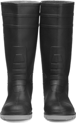 Vaultex PVC | ISI Marked | Heavy Duty with steel Boots For Men(Black , 13)