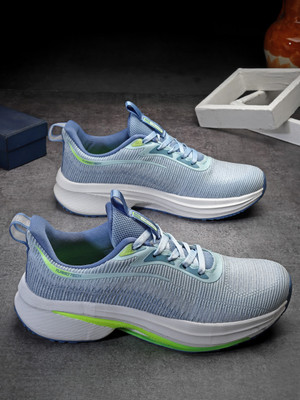 action Athleo 1702 Lightweight Comfortable Stylish Sports Lace Up Running Shoes For Men(Blue , 7)