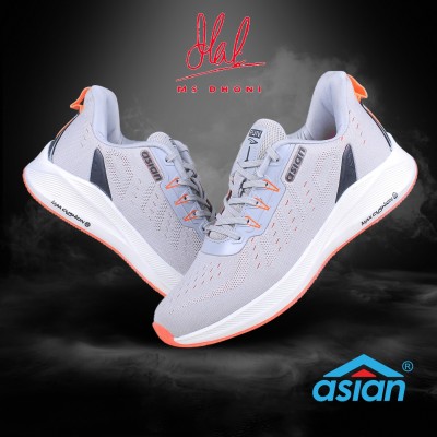 asian Innova-03 LGREYORG Sports,Walking,Casual,Stylish Running Shoes For Men(Grey, Orange)