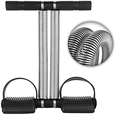 Wrapadore HIGH QUALITY STEEL DOUBLE SPRING TUMMY TRIMMER BLACK Ab Exerciser(Black)