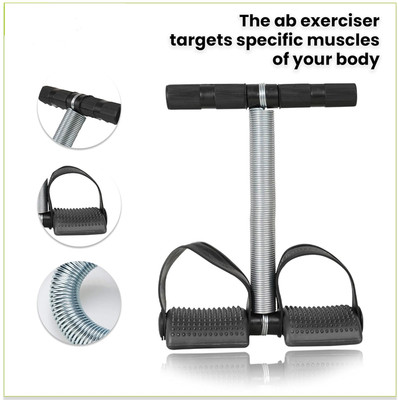 BQH Tummy Trimmer Single Spring Ab Exerciser men Women Ab Exerciser. Ab Exerciser(Black, Silver)