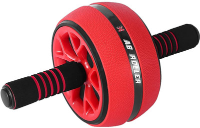 Shopeleven Home Workout Ab Roller Premium Ab Roller for Exercise for Men & Women Fitness Ab Exerciser(Red)