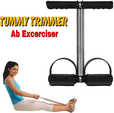 BQH Single Spring Tummy Trimmer- Fitness Equipment (Black) Ab Exerciser (Black) Ab Exerciser(Black)