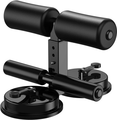 MAITRI ENTERPRISE Upgraded Sit Up Push Bar,Portable Sit Up Exercise Strong 2 Suction Cups M120 Push-up Bar(Black)