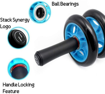 Etahmart Double Abdominal Wheel Ab Roller,Ab Roller for Gym & Fitness Workout Ab Exerciser(Multicolor)