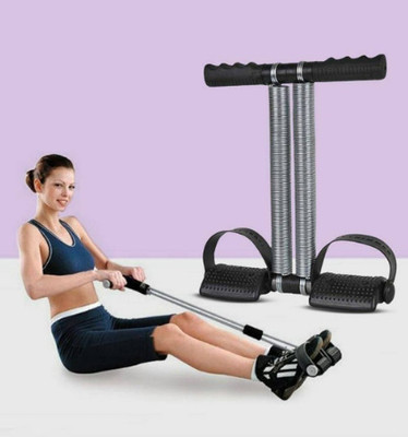 Fitdex Effective Tummy Trimmer with Double Spring for Burn Calories & Tone Muscles Ab Exerciser(Black)