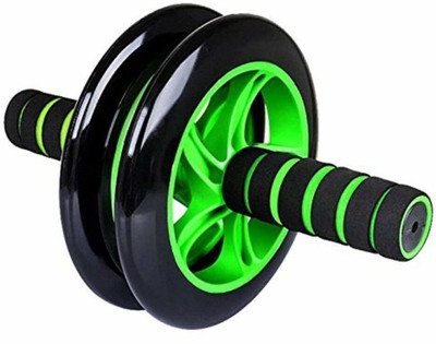 PARYAVARAN Triple Wheel Roller Ab Exerciser-3-in-1 Fitness Workout for Abs Ab Exerciser(Green)