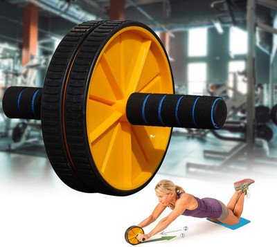 Fitdex 2-Wheel Roller Ab Exercise Equipment/ Abdominal Strength Trainer for Unisex Ab Exerciser(Multicolor)