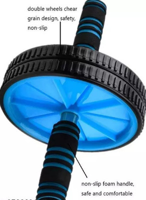 Fitdex 2-Wheel Roller Ab Exercise Equipment/ Abdominal Strength Trainer for Unisex Ab Exerciser(Multicolor)