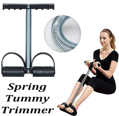 BQH Single Spring Tummy Trimmer Abs Exerciser Toner-Fat Buster Fitness Gym Equipment Ab Exerciser(Black, Silver)
