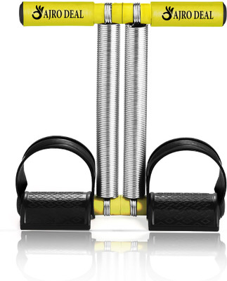 AJRO DEAL Double Spring Tummy Trimmer Abs Exerciser Body Toner Fat Buster (Black) Ab Exerciser(Yellow)