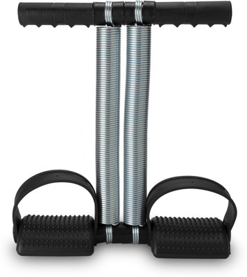HOUSE OF COMMON Double Spring Abdomen Leg Exerciser Tummy Trimmer, Arm Waist Sport Ab Exerciser(Black, Silver)