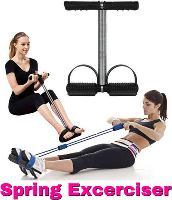 BQH Tummy Trimmer Stomach & Weight Loss Equipment-Single Spring (Black) Ab Exerciser Ab Exerciser(Black)