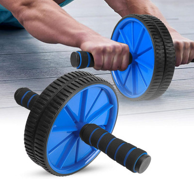Fitdex 2-Wheel Roller Ab Exercise Equipment/ Abdominal Strength Trainer for Unisex Ab Exerciser(Multicolor)