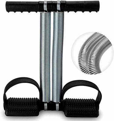 KBCCRAZY Double Spring tummy Trimmer soft grip handle Ab Exerciser/AB TRAINER Ab Exerciser(Black)