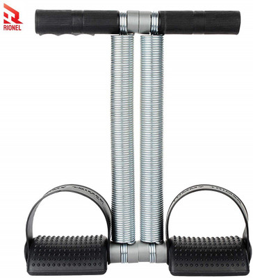 Rionel Double Spring Tummy Trimmer Abs Exerciser Multipurpose Fitness Equipment Men&Women Ab Exerciser(Black, Silver)