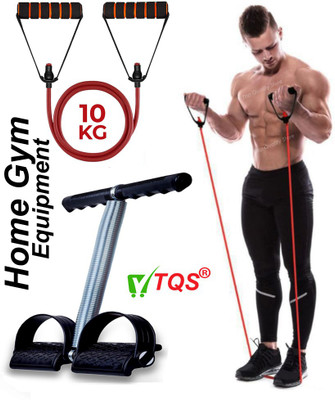 Top Quality Store Tummy Trimmer With Resistance Tube band exercise equipment for home Resistance Tube(Balck, Red)