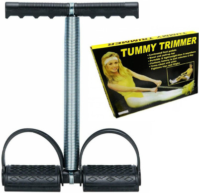 Techtest Single Spring Tummy Trimmer Waist Trimmer Ab Exerciser(Black)