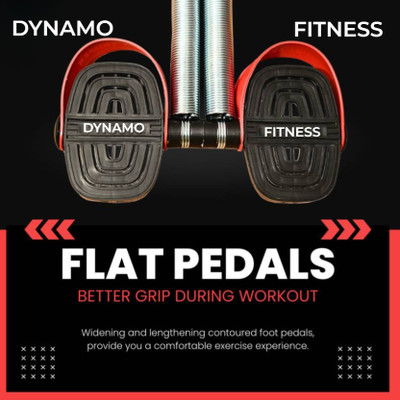 Dynamo Combo Red Double Steel Spring with Sweat Belt Size Free Ab Exerciser Ab Exerciser(Red)