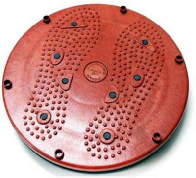 SIXTEEN 4 in 1 Magnetic Twister, Ab Tummy twisterr, Accupressure Twister Ab Exerciser(Red)